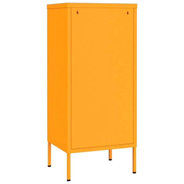 Berkfield Storage Cabinet Mustard Yellow 42.5x35x101.5 cm Steel