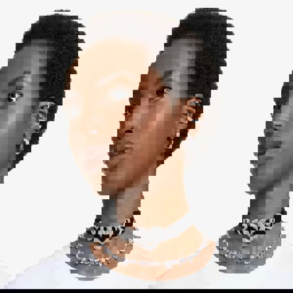 Swarovski Matrix Small Heart Hoop Earrings 5653170