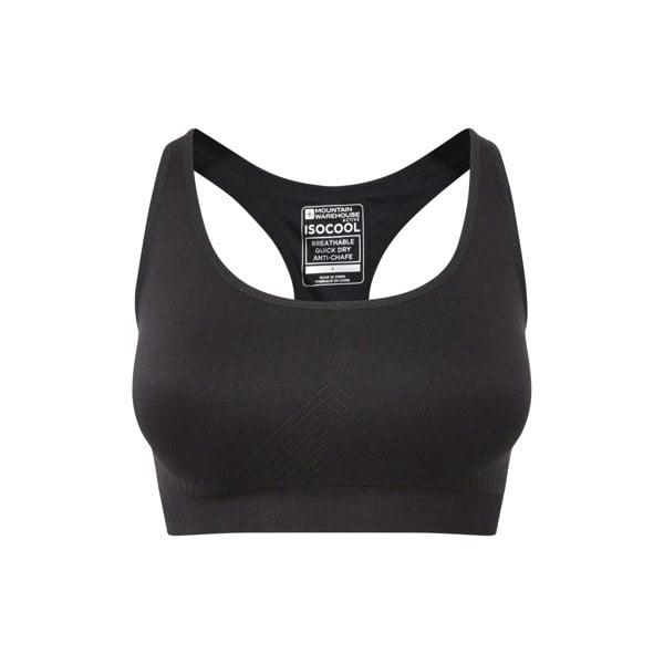 Mountain Warehouse Women's Anti-Chafe Seamless Sports Bra - Black