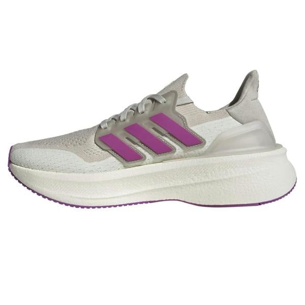 Adidas Womens/Ladies Ultraboost 5 Running Shoes - Aluminium Grey/Purple/Ivory - 