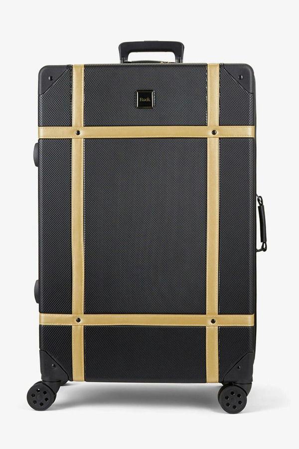 Rock Luggage Vintage Hard Shell Luggage Trunk Suitcase Set