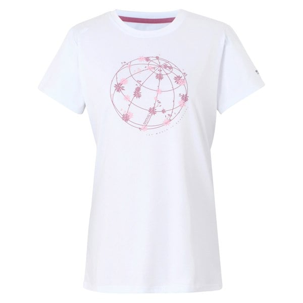 Regatta Womens/Ladies Fingal IX Globe T-Shirt - White