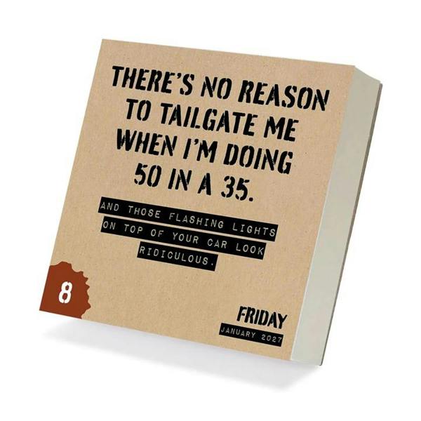 Daily Sarcasm, Don't Take Yourself So Seriously Desk Calendar 2027, Desk Calendars, Day To View, Humour, Gift