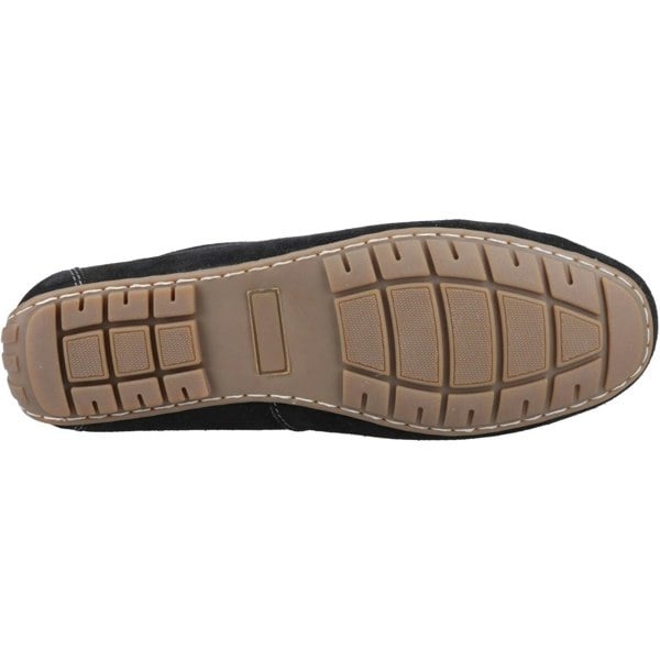 Hush Puppies Ralph Suede Leather Men's Black Loafers