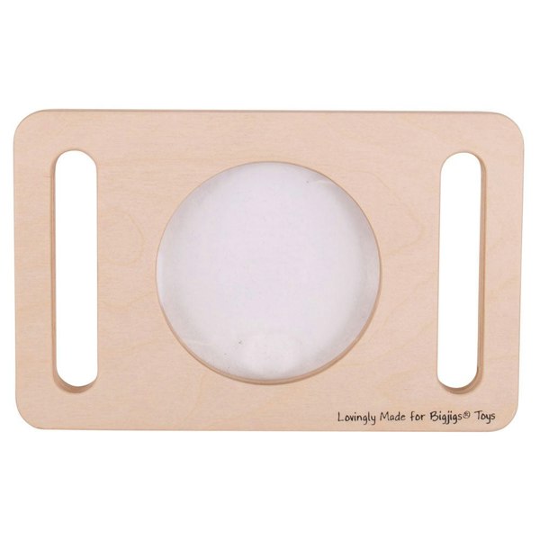 Bigjigs Toys Two Handed Wooden Magnifier Glass