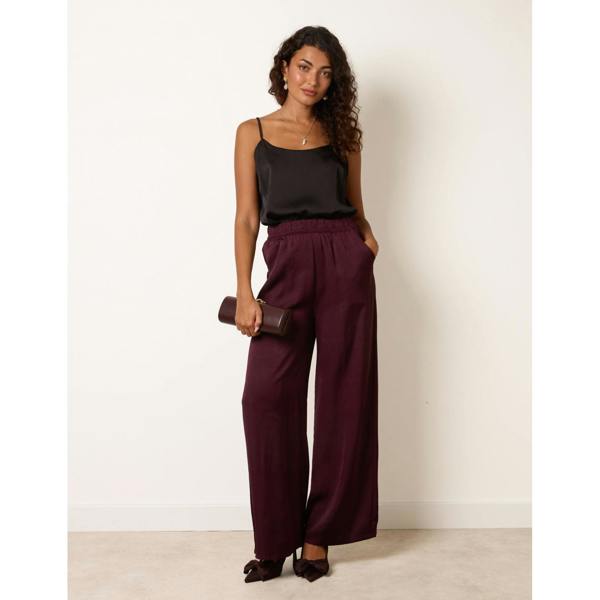 Blue Vanilla High Waist Wide Leg Trousers