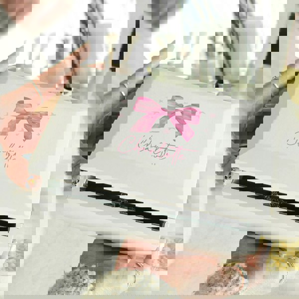 Personalised Memento Company Personalised Bow Jewellery Box