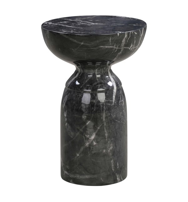 Furniture Edit Rue Black Marble Side Table