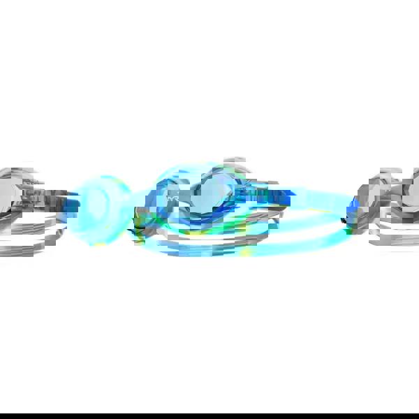 Tyr Swimples Tie Dye junior goggles in blue green with comfy head strap