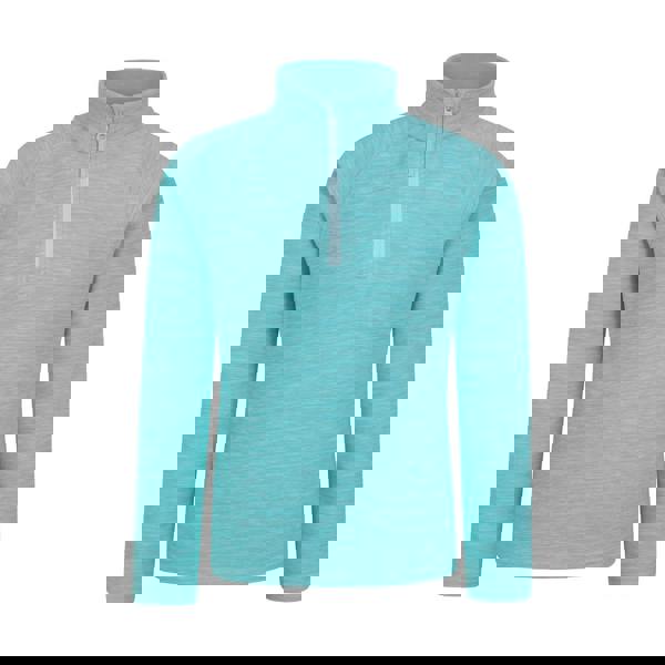 Mountain Warehouse Childrens/Kids Snowdonia Half Zip Fleece Top - Turquoise