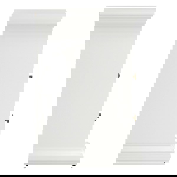 Furniture To Go Paris Bedside 2 Drawers in White