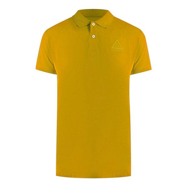 Iceberg Ice Iceberg Triangle Logo Yellow Polo Shirt