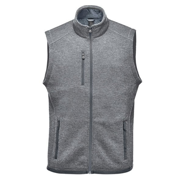 Stormtech Mens Avalante Knitted Heather Full Zip Gilet - Granite