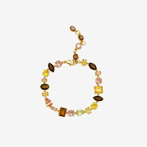Uchi & Soto Hanabi Mixed Gold Stone Bracelet