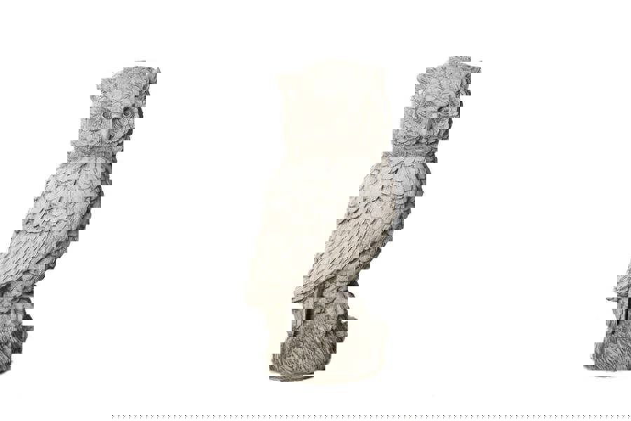 Cute Stone Owl garden ornament