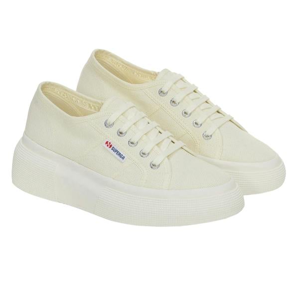 Superga Womens/Ladies 2287 Bubble Trainers - Natural Beige/Avorio - 