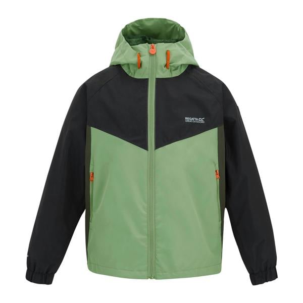 Regatta Childrens/Kids Hanleigh Waterproof Jacket - Sage/Black/Dark Khaki