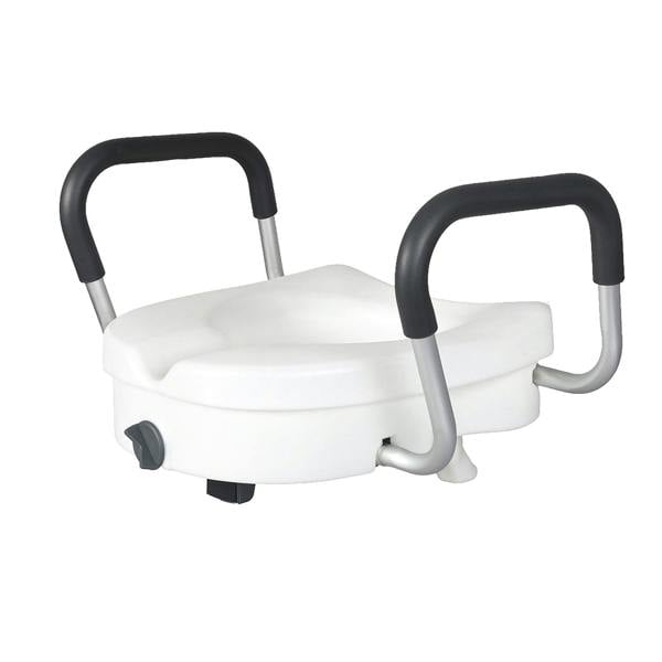 Levede Raised Toilet Seat 12cm Riser with Adjustable Arms for Elderly Disabled