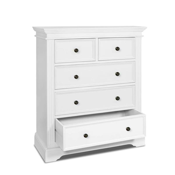 Statement Furniture Gainsborough Chest of Drawers, 2 Over 3 Large Bedroom Storage Assembled