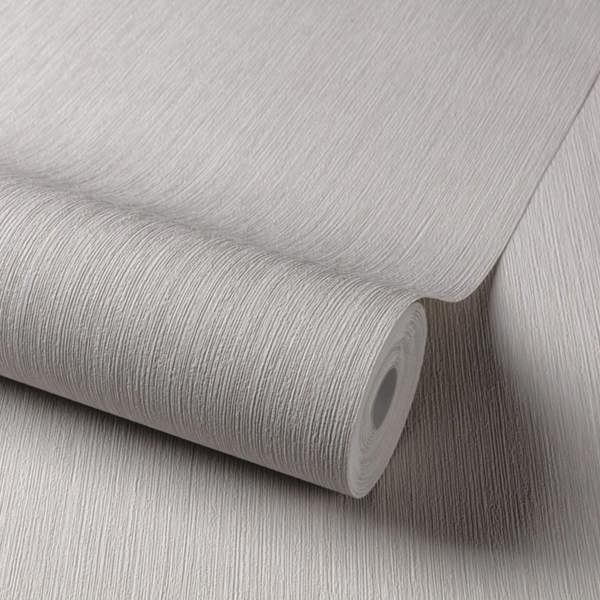 Grandeco Brushstroke Effect Plain Matisse Textured Wallpaper, Grey