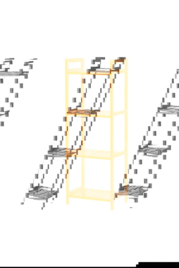 Living and Home 4 Tier Wood Audriel Bookcase