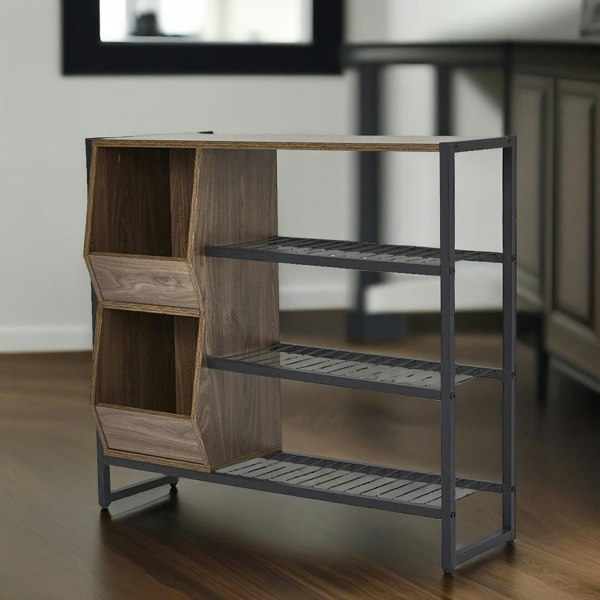 Rafaelo Mobilia 3 Tier Shoe Rack With Open Shelves