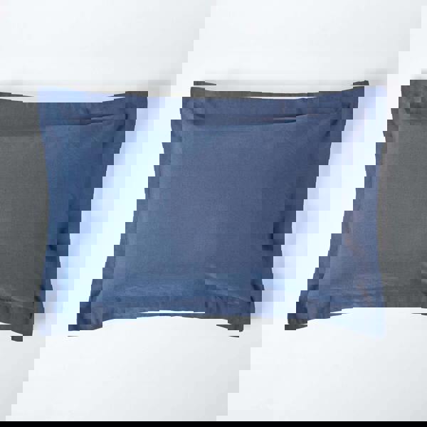 HOMESCAPES French Flax Linen Oxford Pillowcase, Standard Size