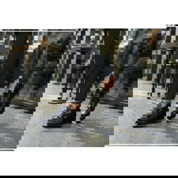 Dolcetto Men’s Fringe Monk Strap Slip-On Loafers