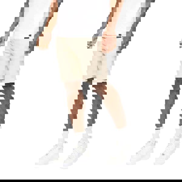 Crosshatch Mens Bardon Casual Shorts - Light Stone - 