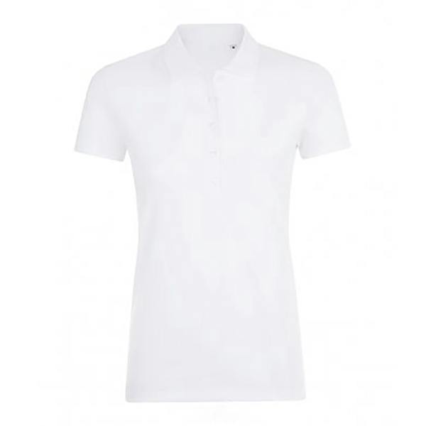 SOLS Womens/Ladies Phoenix Short Sleeve Pique Polo Shirt - White - 