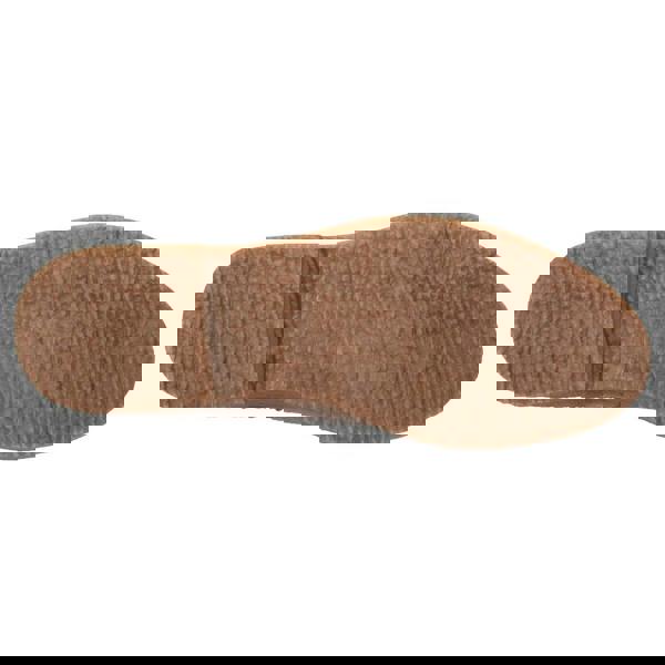 Hush Puppies Megan Womens Tall Hi Zip Up Mid Calf Boots, sole view showing textured rubber outsole for grip and durability.