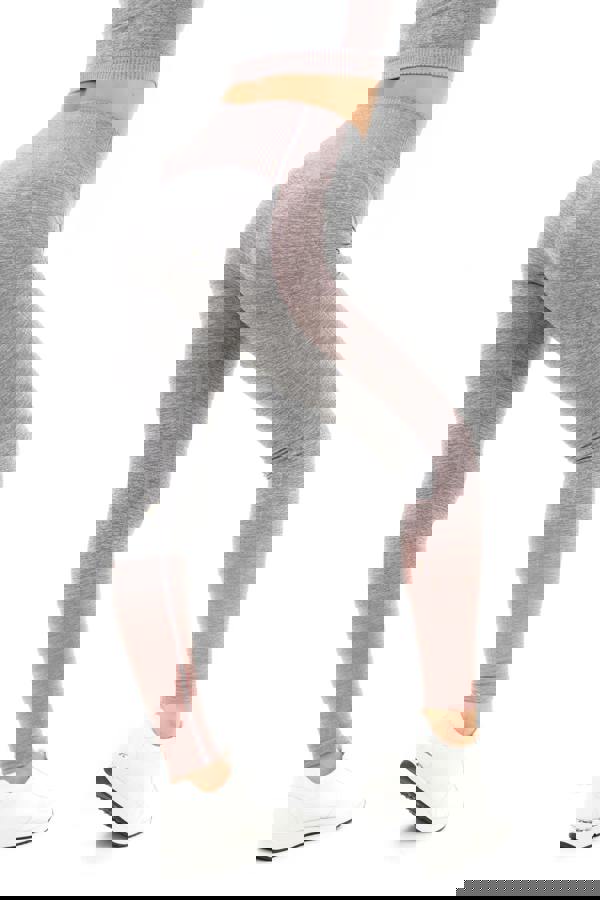 Smart Living Women's Gradient Stripe Leggings - Grey Marl/ Pink