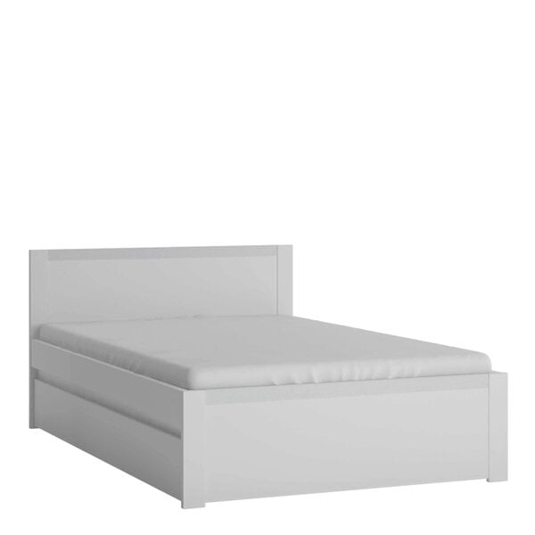 Wyld Haus Vienna 2ft 11 Single White Wood Bed Frame Sliding Drawer