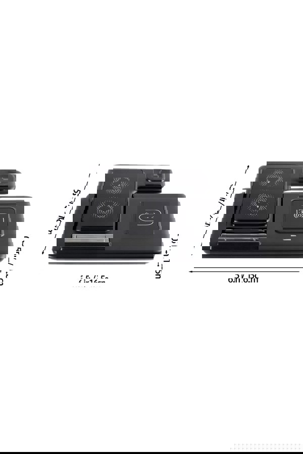 Living and Home 15W 3-in-1 Fast Wireless Charging Station for Apple Devices