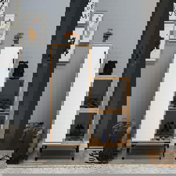 Destina Home Reysary Shoe Storage Shelf with Cabinet