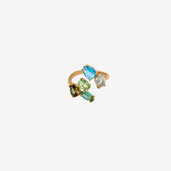 Uchi & Soto Hanabi Mixed Stones Ring