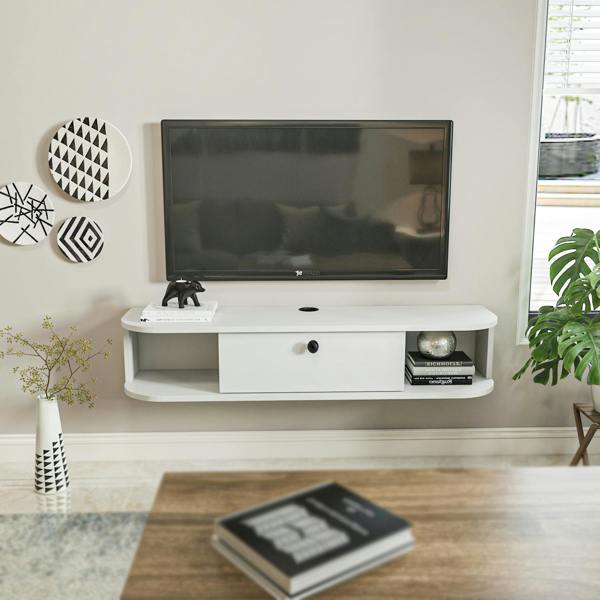 Decorotika Ibarra Floating Tv Stand TV Unit TV Cabinet for TV's up to 55"