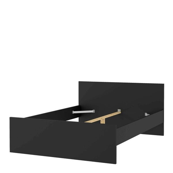 Wyld Haus Budapest 4ft6 Double Black Wooden Bed Frame