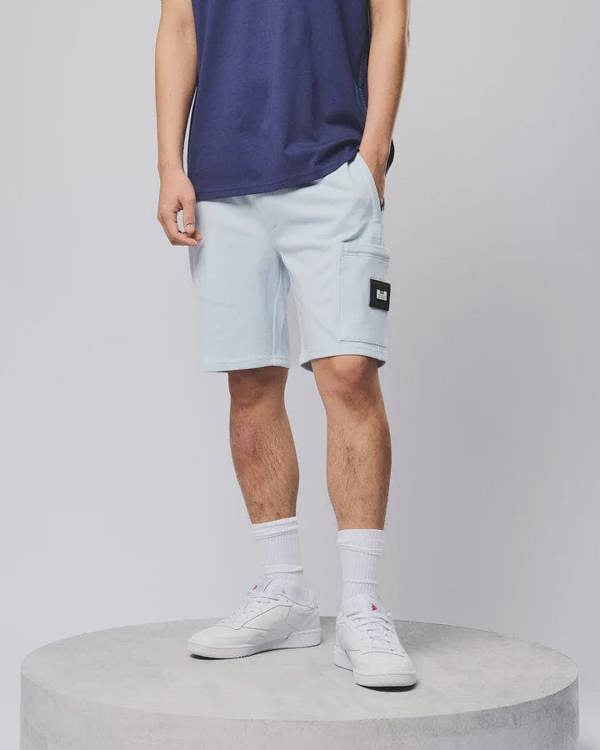 WEEKEND OFFENDER Hawkins Jogger Shorts - Sky Blue