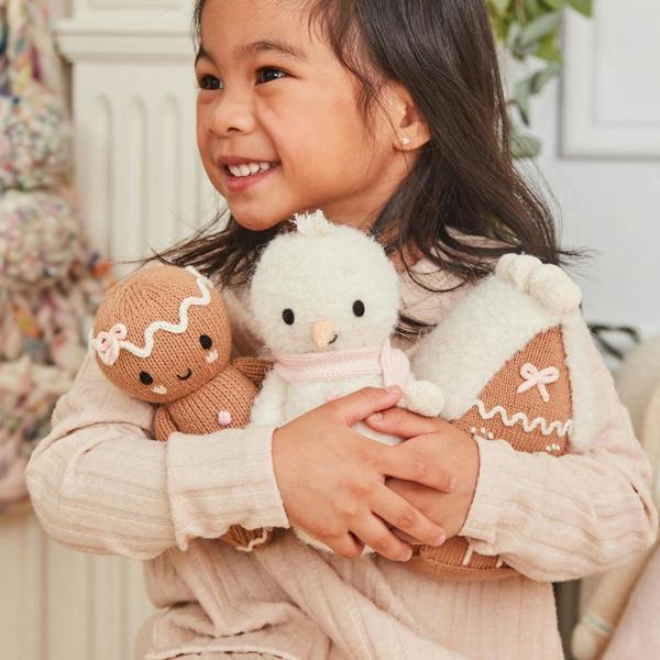 cuddle+kind - Christmas Baby Animal Collection - Baby Snowman - Blush
