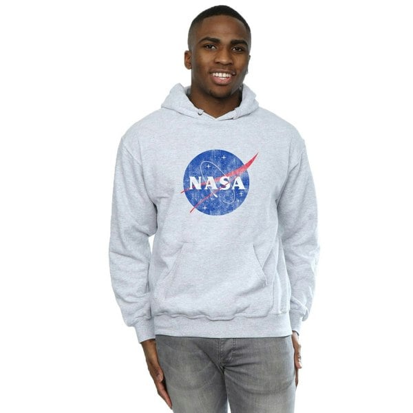 NASA Mens Insignia Logo Hoodie - Sports Grey