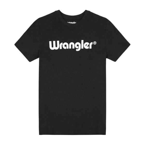 Wrangler Childrens/Kids Logo Cotton Regular T-Shirt - Black - 