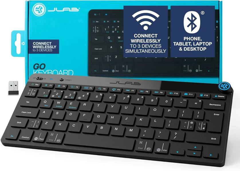Dyzi Multi-Device Wireless Portable Keyboard Black