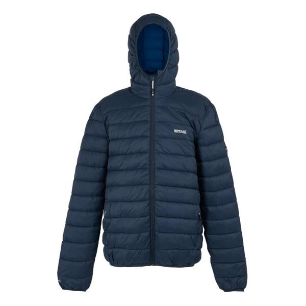 Regatta Mens Marizion Baffled Hooded Padded Jacket - Navy/Olympian Blue - 
