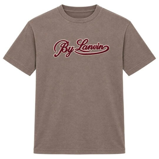 By Lanvin Script Logo Brown T-Shirt