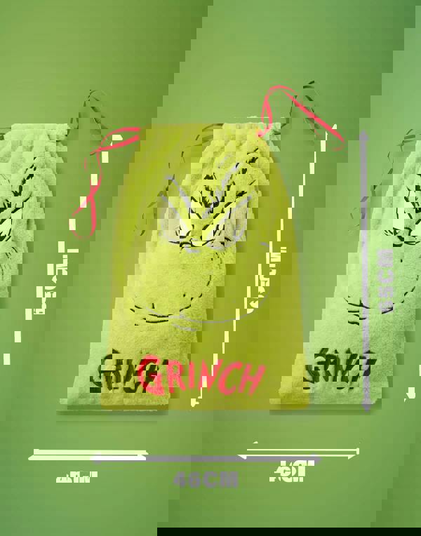 The Grinch Unisex Kids Green Character Drawstring Bag (One Size)