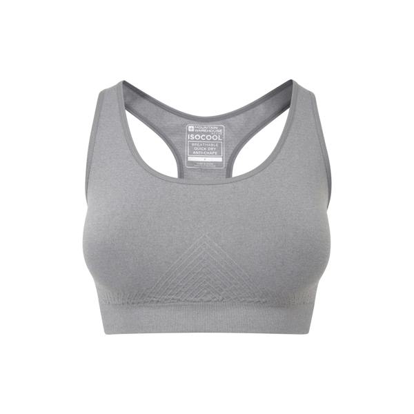 Mountain Warehouse Womens/Ladies Anti-Chafe Seamless Sports Bra - Charcoal - 