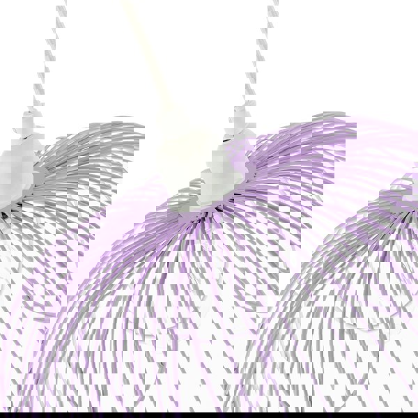 Mate Lilac Metal Wire Overlapping Petal Ceiling Pendant Light Shade Image 4