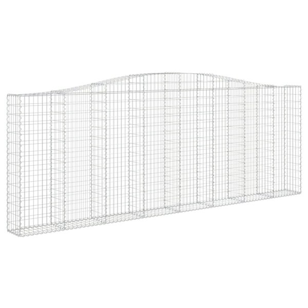 Berkfield Arched Gabion Baskets 3 pcs 400x30x140/160 cm Galvanised Iron