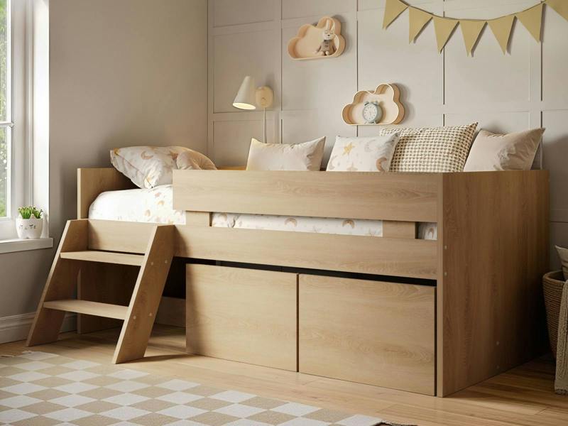 Flair Logan Single Storage Low Sleeper Bed